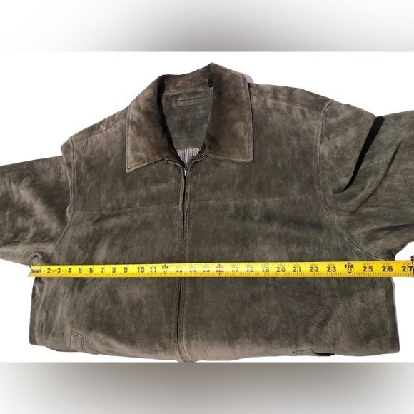 Roundtree and Yorke Luxury Suede Leather Mens Jacket Size XL retails $295 Brown - Picture 8 of 13